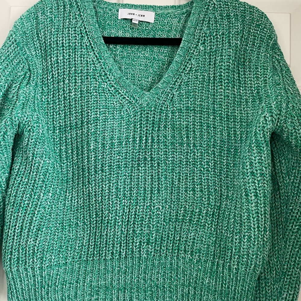 John + Jenn Green Sweater